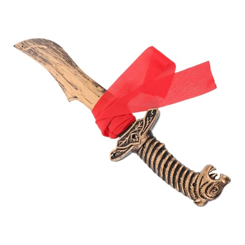BESPORTBLE Realistisches Kunststoff Ritterschild Mittelalterliches mit Leoparden Design Robustes Rollenspiel Zubehör für Halloween Party Piratenkostüm Kinderkostüm Zubehör von BESPORTBLE