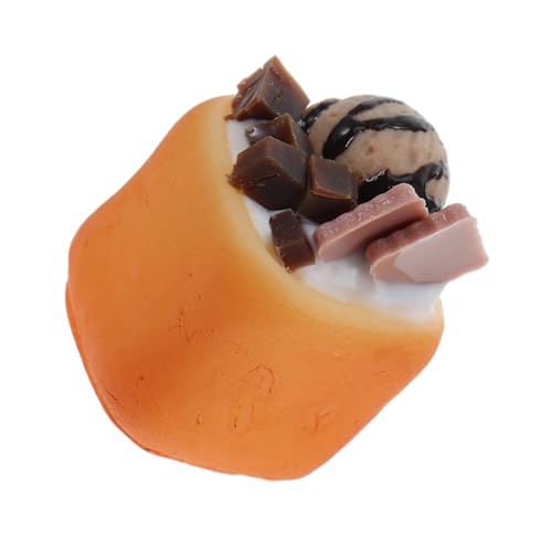 BESPORTBLE Realistisches Modell für Puppenhaus Zubehör für Sammler Miniatur Enthusiasten und Kreative DIY Szenen Schokoladeneiscreme von BESPORTBLE
