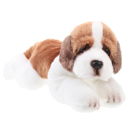 BESPORTBLE Realistisches Plüschhund Stofftier Niedliche Cartoon Hund Puppe als Dekoration und Weiches Kuscheltier für Fotorequisit Charmante Tierfigur für Zuhause und Büro von BESPORTBLE