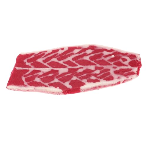 BESPORTBLE Realistisches Rindfleisch Modell Künstliches Fleisch Dekoration Hochwertige Simulation Detailgetreues Fake Steak Requisit Für Fotografie Küchen Deko von BESPORTBLE