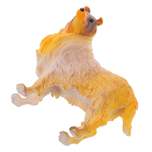 BESPORTBLE Realistisches Welpen Detaillierte Hundefigur für Sammelobjekt mit Lebensechter Gestaltung als Dekoration für Kreative Aktivitäten von BESPORTBLE