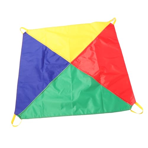 BESPORTBLE Regenbogen -Regenschirmspiel Spiele im Freien Regenbogenfallschirme Fallschirme Regenbogen Regenbogenspiele im Freien Kinderspielzeug Fallschirmspielzeug Fallschirm Stoff von BESPORTBLE