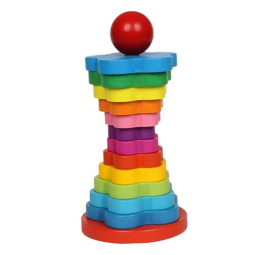 BESPORTBLE Regenbogen Stapelturm aus Holz Lagiges Montessori Lernspielzeug für Fördert Kreativität und Soziale Fähigkeiten Sicheres und für Eltern Beziehungen BESPORTBLE Regenbogen Stapelturm aus Holz Lagiges Montessori Lernspielzeug für Fördert Kreativität und Soziale Fähigkeiten Sicheres und für Eltern Beziehungen von BESPORTBLE
