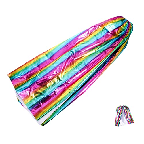 BESPORTBLE Regenbogenumhang Cosplay Halloween klein Kap Prinzessin verkleiden Cape Zaubererumhang für Kostüm für die Party Umhang verkleiden Polyester (Polyester) von BESPORTBLE