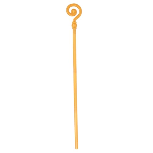 BESPORTBLE -Requisiten Halloween Cosplay Zuckerrohr Requisite Halloween-Cosplay-Zauberstab Halloween-Gehstock Cosplay Zauberstab Requisit Rohrstütze Plastik Golden von BESPORTBLE