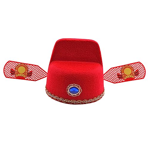 BESPORTBLE Retro Chinesischer Cosplay Filzhut Roter Traditioneller Performance Hut aus Filz Leichter Requisiten Hut für Festlichkeiten Kreative Kostüm Mütze für Erwachsene BESPORTBLE Retro Chinesischer Cosplay Filzhut Roter Traditioneller Performance Hut aus Filz Leichter Requisiten Hut für Festlichkeiten Kreative Kostüm Mütze für Erwachsene von BESPORTBLE