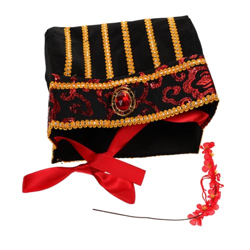 BESPORTBLE Retro Chinesischer Stil Hut für Cosplay Traditionelle Festtagskopfbedeckung Dekorativer Hut für Erwachsene Kreatives Kostümzubehör für Themenpartys und Halloween Feierlichkeiten von BESPORTBLE