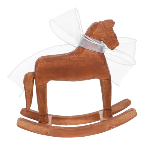 BESPORTBLE Retro Kleine Pferdestatue Ländliches Tierornament für Kreative Tischdekoration im Wohnzimmer und Schlafzimmer Fischschwanz Satinband BESPORTBLE Retro Kleine Pferdestatue Ländliches Tierornament für Kreative Tischdekoration im Wohnzimmer und Schlafzimmer Fischschwanz Satinband von BESPORTBLE