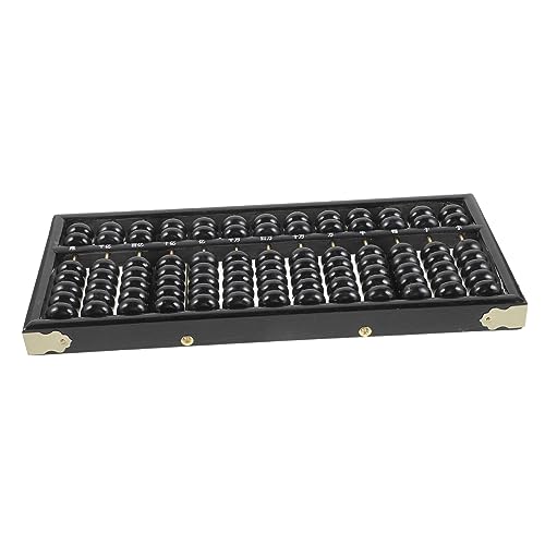 BESPORTBLE Holz Abacus 13-Säulenstäbe mit 7 Perlen für Kinder Tragbarer Chinesischer Rechenrahmen für Schüler und Buchhalter Pädagogisches Zählwerkzeug für Matheunterricht und Bürobedarf von BESPORTBLE