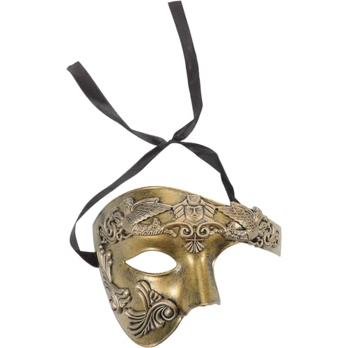 BESPORTBLE Römisch-griechische Maskenmaske: Venezianische Halbgesichts-Soldatenmaske – Halloween-Party, Cosplay, Karnevalsfest, Kostümzubehör von BESPORTBLE