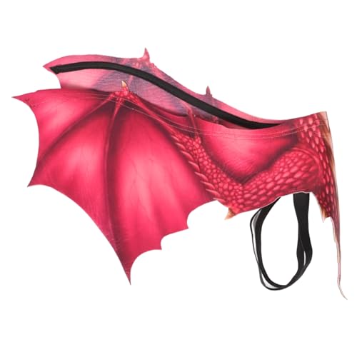 BESPORTBLE Rotes Drachenflügel Kostüm Erwachsene Halloween Cosplay Party Flügel Dekoration Karneval Zubehör Langlebig Hautfreundlich Geeignet für Teens und Partyveranstaltungen von BESPORTBLE