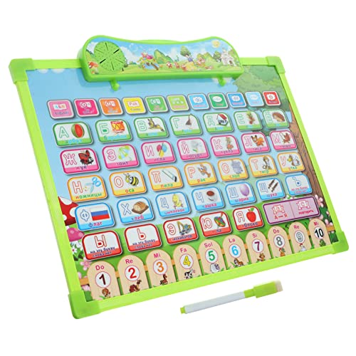 BESPORTBLE Russisches Alphabet Poster mit Sound Lernspielzeug für Kleinkinder Früherziehung Illustrationen Aufrollbar und Leicht zu Lagern Kinderzimmer BESPORTBLE Russisches Alphabet Poster mit Sound Lernspielzeug für Kleinkinder Früherziehung Illustrationen Aufrollbar und Leicht zu Lagern Kinderzimmer von BESPORTBLE