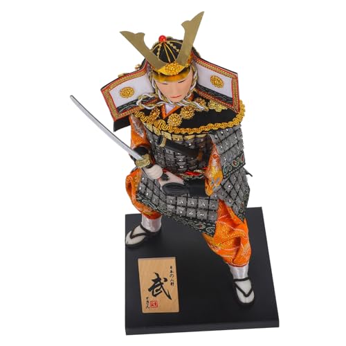 BESPORTBLE Samurai Doll Ornament Japanischer Krieger Figur Desktop Deko Japanische Puppen Traditionelle Handwerkskunst Japanisches Kulturerbe von BESPORTBLE