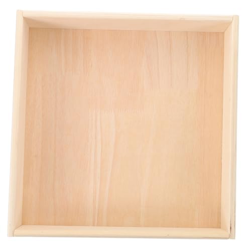 BESPORTBLE Sandbox Holz Quadratisch Stabiler Sandspielkasten für Drinnen Montessori Sandspielzeug Sicher Sauber für Kinderzimmer und Kindergarten BESPORTBLE Sandbox Holz Quadratisch Stabiler Sandspielkasten für Drinnen Montessori Sandspielzeug Sicher Sauber für Kinderzimmer und Kindergarten von BESPORTBLE