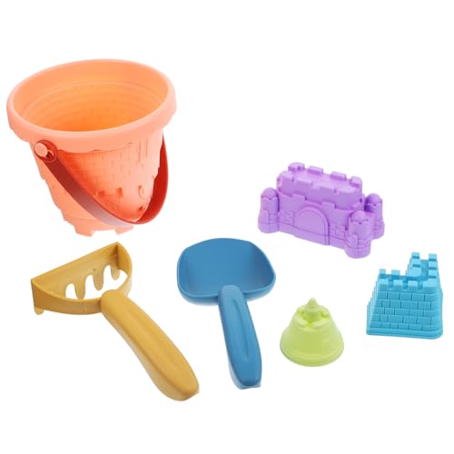 BESPORTBLE Sandspielzeug Set für Teiliges Strandspielzeug mit Buntem Eimer und Zubehör zum Buddeln Sand für Perfekten Zufällige Farbe Zufällige Farbe von BESPORTBLE