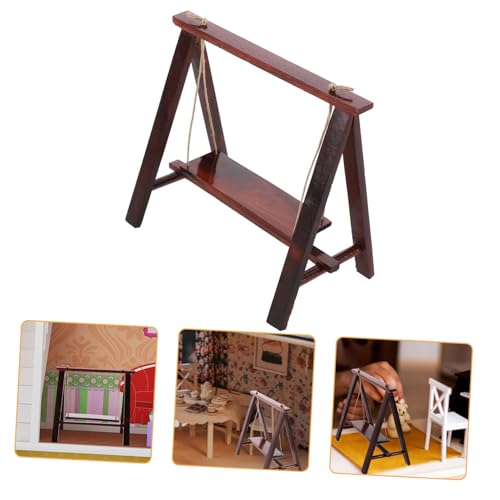 BESPORTBLE Schaukel Für Puppenhaus Gartenmöbel Deko Figur Braunes Mini Swing Für Puppenstuben Und Garten Zubehör BESPORTBLE Schaukel Für Puppenhaus Gartenmöbel Deko Figur Braunes Mini Swing Für Puppenstuben Und Garten Zubehör von BESPORTBLE