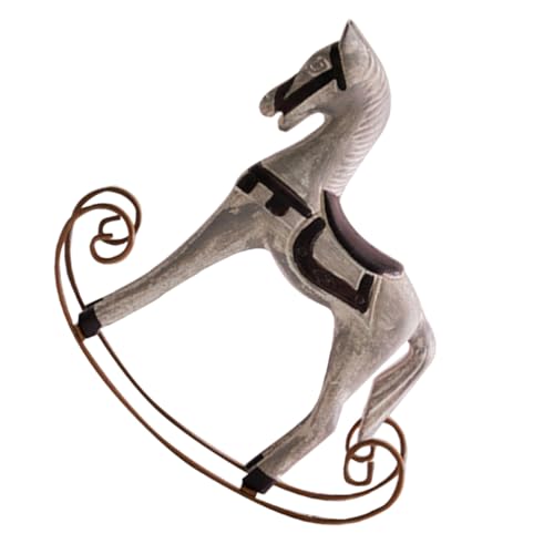 BESPORTBLE Schaukelpferd Spielzeugfiguren Skulptur Pferdefigur Display Schaukelpferd Display Pferdemodell Interaktives Reitpferd Tischschaukelpferd Neuheit Schaukelpferd von BESPORTBLE