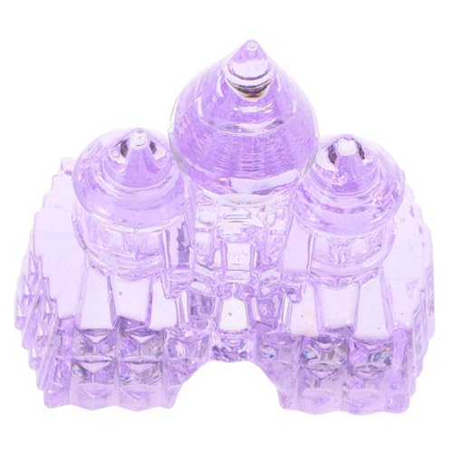 BESPORTBLE Schimmerndes Großes Kristall Schloss für Mädchen Accessoire für Fantasievolles Spiel und Miniaturgarten Dekoration von BESPORTBLE