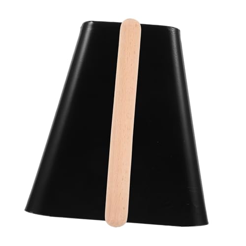 BESPORTBLE Schlaginstrument Kuhglocke Mit Stock Aus Metall Percussion-kuhglocke Für Sportveranstaltungen Kindermusikinstrument Geräuschmacher Für Auftritte Und Üben von BESPORTBLE