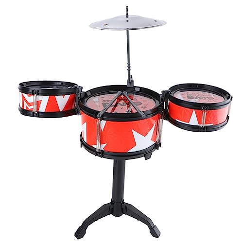 BESPORTBLE Schlagzeugset Drum Kit Für Jungen Und Musikinstrument Für Frühe Musikalische Bildung Rot Teilig Für Kleine Musiker Und Spielzeugliebhaber BESPORTBLE Schlagzeugset Drum Kit Für Jungen Und Musikinstrument Für Frühe Musikalische Bildung Rot Teilig Für Kleine Musiker Und Spielzeugliebhaber von BESPORTBLE