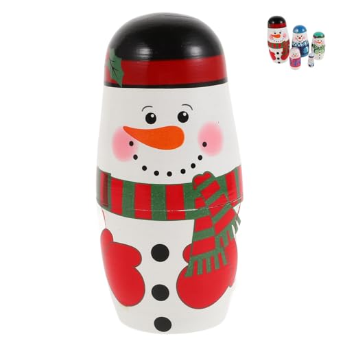 BESPORTBLE Schneemann Nistpuppen Aus Holz Handgefertigte Schichten Stapelpuppen Interaktives Für Sicheres Material Weihnachten Geburtstage Und Dekoration BESPORTBLE Schneemann Nistpuppen Aus Holz Handgefertigte Schichten Stapelpuppen Interaktives Für Sicheres Material Weihnachten Geburtstage Und Dekoration von BESPORTBLE