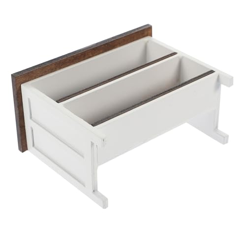 BESPORTBLE Schreibtisch aus Holz für Puppenhausmöbel Kompaktes Leichtes Modell für Kreative Puppenhaus Dekoration Langlebig und Kindgerecht Perfektes für Kleine von BESPORTBLE