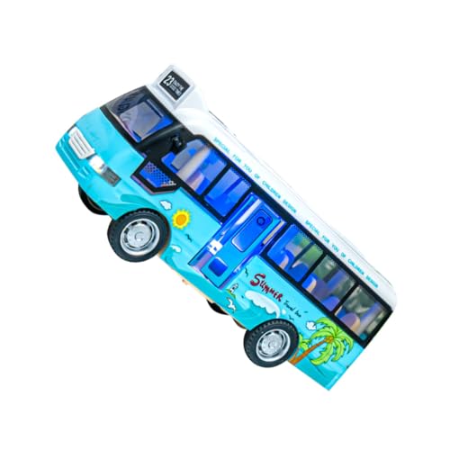 BESPORTBLE Schulbus mit Licht und Musik Fahrzeug aus Sicherem Realistische Simulation Moderate für Fantasievolles von Jungen und Mädchen von BESPORTBLE