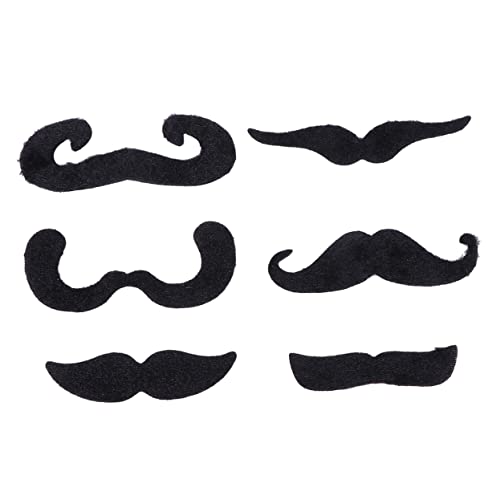 BESPORTBLE Schwarze Falsche Schnurrbärte Lustige Kostümzubehör Für Halloween Und Partys Selbstklebende Bart Whisker Für Kreative Verkleidungen Und Fotodekorationen von BESPORTBLE
