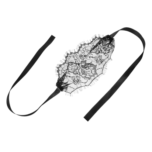 BESPORTBLE Schwarze Spitzenmaske Für Damen Maskerade Maske Für Karneval Fasching Halloween Dekorative Augenmaske Für Cosplay Partys von BESPORTBLE