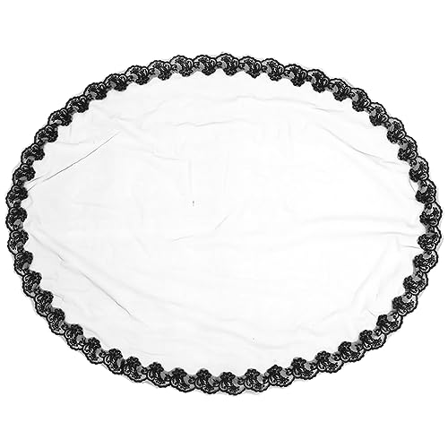 BESPORTBLE Schwarzer Gothischer Halloween Schleier für Hochzeiten und Kostüme Leichter Hochwertiger Teiliger Brautschleier mit Halloween Themen Design für Kreative Verkleidungen und Cosplay von BESPORTBLE