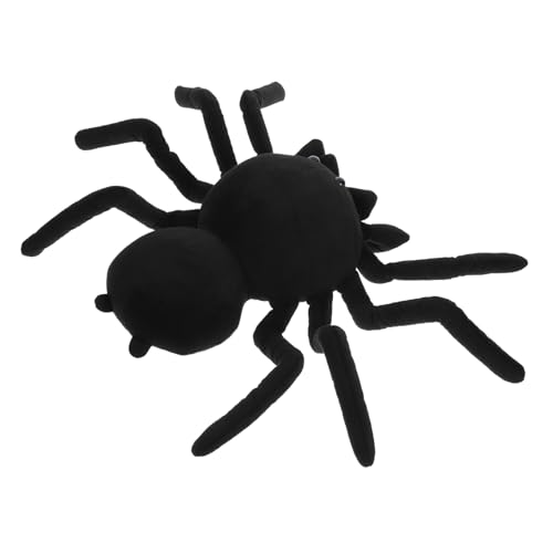 BESPORTBLE Schwarzes Kuscheltier Spinne Plüschspielzeug Weiches Stofftier Kinderbett Begleiter Niedliche Cartoon Spinnenfigur Dekoration von BESPORTBLE