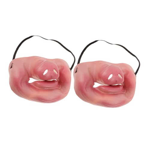 BESPORTBLE Schweinenase Mit Gummiband, 2 Stück, Schweineschnauze, Nase, Tier, Schweineschnauze, Kostümzubehör, Kostüm, Tiermaske BESPORTBLE Schweinenase Mit Gummiband, 2 Stück, Schweineschnauze, Nase, Tier, Schweineschnauze, Kostümzubehör, Kostüm, Tiermaske von BESPORTBLE