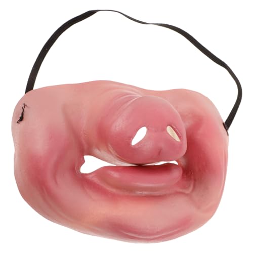 BESPORTBLE Schweinenase-maske Masken Realistisch Jack Maske Gesicht Halloween-maske Falsche Schweinenase Dekorative Schweinenase Zirkusschwein Cosplay-nase Kleine Schweinenase Emulsion von BESPORTBLE