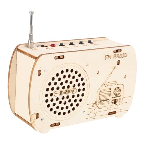 BESPORTBLE Science Kits Für Kinder Holz Radiogebäude Kit Kinder DIY Science Experiment Spielzeug Elektronisch Stamm Spielzeug von BESPORTBLE