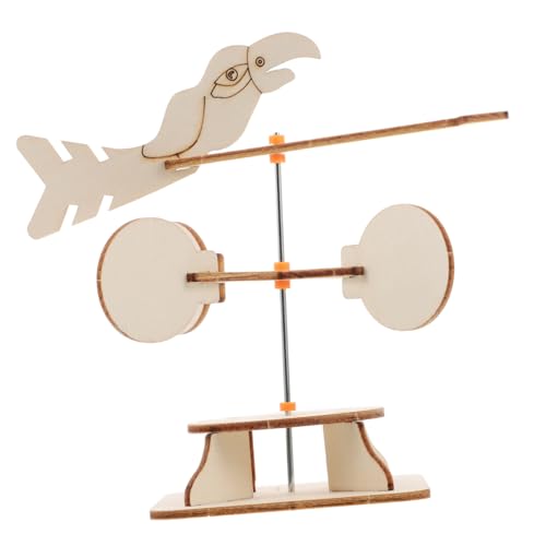 BESPORTBLE Science Wind Vane Experiment Kit Kreatives Stem Lernspielzeug für DIY Projekte Physikexperimente und Holzhandwerk für Homeschooling und Naturbeobachtungen von BESPORTBLE