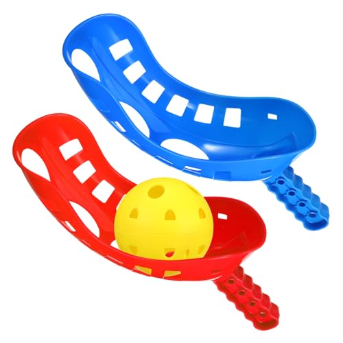 BESPORTBLE Scoop Ball Set Teiliges Outdoor Für Blauen Und Roten Griffen Fördert Die Hand Auge Koordination Für Strand Und Gartenaktivitäten Leicht Und Tragbar von BESPORTBLE