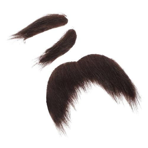 BESPORTBLE Elegantes Selbstklebendes Schnurrbart- Und Augenbrauen-Set Bart-Requisiten Für Herren Für Halloween-kostümpartys von BESPORTBLE