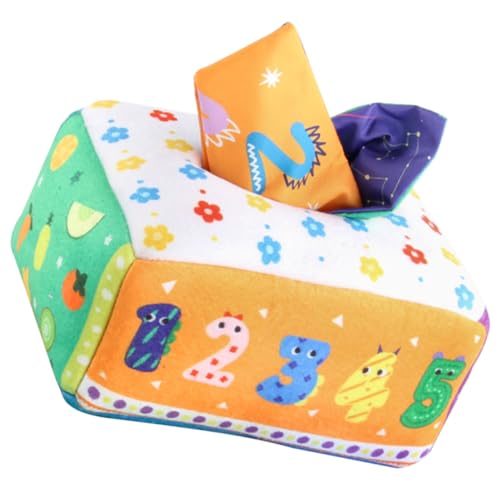 BESPORTBLE Sensorisches Babyspielzeug Stofftaschentuchbox mit Buntem Muster Sicherer Fingertrainer Motorische für Kleinkinder Weiche Materialien zur Handkoordination und BESPORTBLE Sensorisches Babyspielzeug Stofftaschentuchbox mit Buntem Muster Sicherer Fingertrainer Motorische für Kleinkinder Weiche Materialien zur Handkoordination und von BESPORTBLE