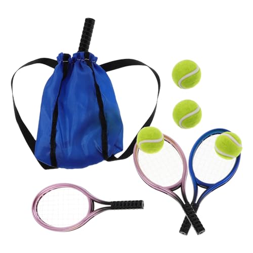 BESPORTBLE Set DIY Für Die Versorgung Von Rollenspielen Kleine Realistische Dekoration Dekor Miniaturausrüstung Spielzeugzubehör Requisiten Foto Topper Tennisball Sportmodell von BESPORTBLE