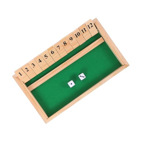 BESPORTBLE Shut The Box Würfelspiel aus Holz Interaktives Familienspiel für Erwachsene Klassisches Brettspiel für Pub Klassenzimmer und Partys Fördert Logisches und Strategische Planung BESPORTBLE Shut The Box Würfelspiel aus Holz Interaktives Familienspiel für Erwachsene Klassisches Brettspiel für Pub Klassenzimmer und Partys Fördert Logisches und Strategische Planung von BESPORTBLE