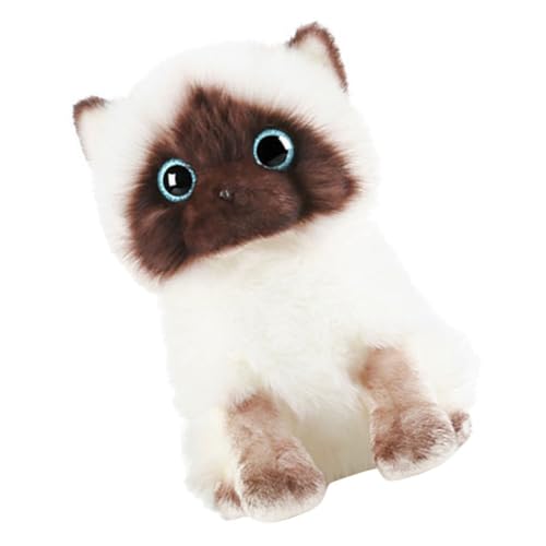 BESPORTBLE Siamesische Katzen Plüschpuppe Kuscheliges für Kreative Deko für Schlafzimmer Hautfreundliches Material Perfektes BESPORTBLE Siamesische Katzen Plüschpuppe Kuscheliges für Kreative Deko für Schlafzimmer Hautfreundliches Material Perfektes von BESPORTBLE