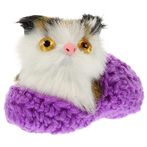 BESPORTBLE Simulation Katzenfigur Plüschspielzeug Realistische Stoffkatze für Lernspielzeug und Dekoration für Zuhause von BESPORTBLE