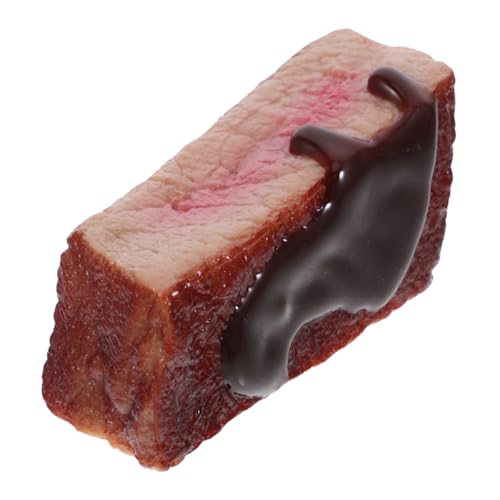 BESPORTBLE Simulation Steak Dekoration für Küchen Realistisches Fake Rindfleisch mit Sauce Lebensnahe Attrappe für Restaurant und Fotografie Künstliches Fleisch Requisiten BESPORTBLE Simulation Steak Dekoration für Küchen Realistisches Fake Rindfleisch mit Sauce Lebensnahe Attrappe für Restaurant und Fotografie Künstliches Fleisch Requisiten von BESPORTBLE