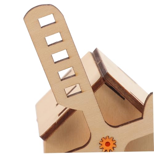 BESPORTBLE Solar Windmühle DIY Bausatz für Einfach Zusammenbaubar Solarbetriebenes Holzspielzeug für Stem Lernen Handwerkliche Kreativität und Spielerische im Garten und Zuhause von BESPORTBLE