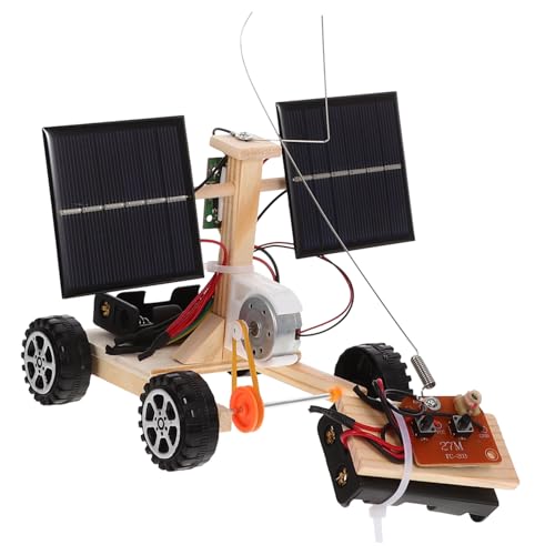 BESPORTBLE Solarauto Modellbauset Interaktives Lernspielzeug Für Wissenschaftliches Projekt Ferngesteuertes Solarauto DIY Bausatz Für Technikbegeisterte von BESPORTBLE