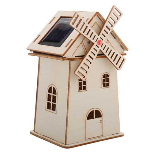 BESPORTBLE Solarbetriebene Windmühle, Wissenschaftliches Modell, DIY-windmühlenhaus Aus Holz, Modell Für Kinder, Kinder, Wissenschaftliches Experimentprojekt, Solar-DIY-Spielzeug, BESPORTBLE Solarbetriebene Windmühle, Wissenschaftliches Modell, DIY-windmühlenhaus Aus Holz, Modell Für Kinder, Kinder, Wissenschaftliches Experimentprojekt, Solar-DIY-Spielzeug, von BESPORTBLE