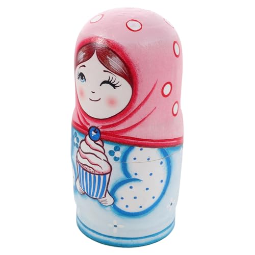 BESPORTBLE Handgemachte Russische Nistpuppen Holzmatroschka Puppen Aus Naturholz Handbemalt Spielerisches Holzspielzeug Für Junge Mädchen Und Stilvolle Heimdekoration BESPORTBLE Handgemachte Russische Nistpuppen Holzmatroschka Puppen Aus Naturholz Handbemalt Spielerisches Holzspielzeug Für Junge Mädchen Und Stilvolle Heimdekoration von BESPORTBLE