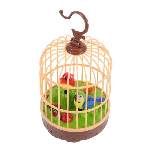BESPORTBLE Sprachaktiviertes Vogelkäfig mit Induktions Papagei Realistisches Design für Interaktives Entwicklungsspielzeug Kreativität und Spielspaß Platzsparend BESPORTBLE Sprachaktiviertes Vogelkäfig mit Induktions Papagei Realistisches Design für Interaktives Entwicklungsspielzeug Kreativität und Spielspaß Platzsparend von BESPORTBLE