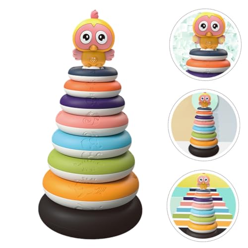 BESPORTBLE Stapelturm Ab Jahr Regenbogen Farben Montessori Motorik Lernspielzeug Hand Auge koordination und Greiffähigkeit für Kleinkinder BESPORTBLE Stapelturm Ab Jahr Regenbogen Farben Montessori Motorik Lernspielzeug Hand Auge koordination und Greiffähigkeit für Kleinkinder von BESPORTBLE