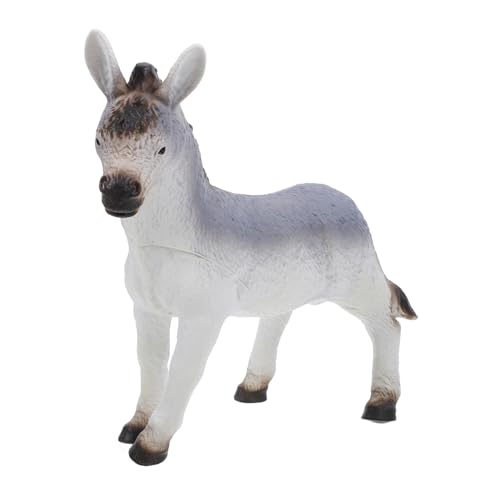 BESPORTBLE Stehende Esel Figur Weiches Kognitives Bauernhof Tier Modell für Kleinkinder Lernspielzeug Realistische Donkey Ornament Sammlerobjekt von BESPORTBLE